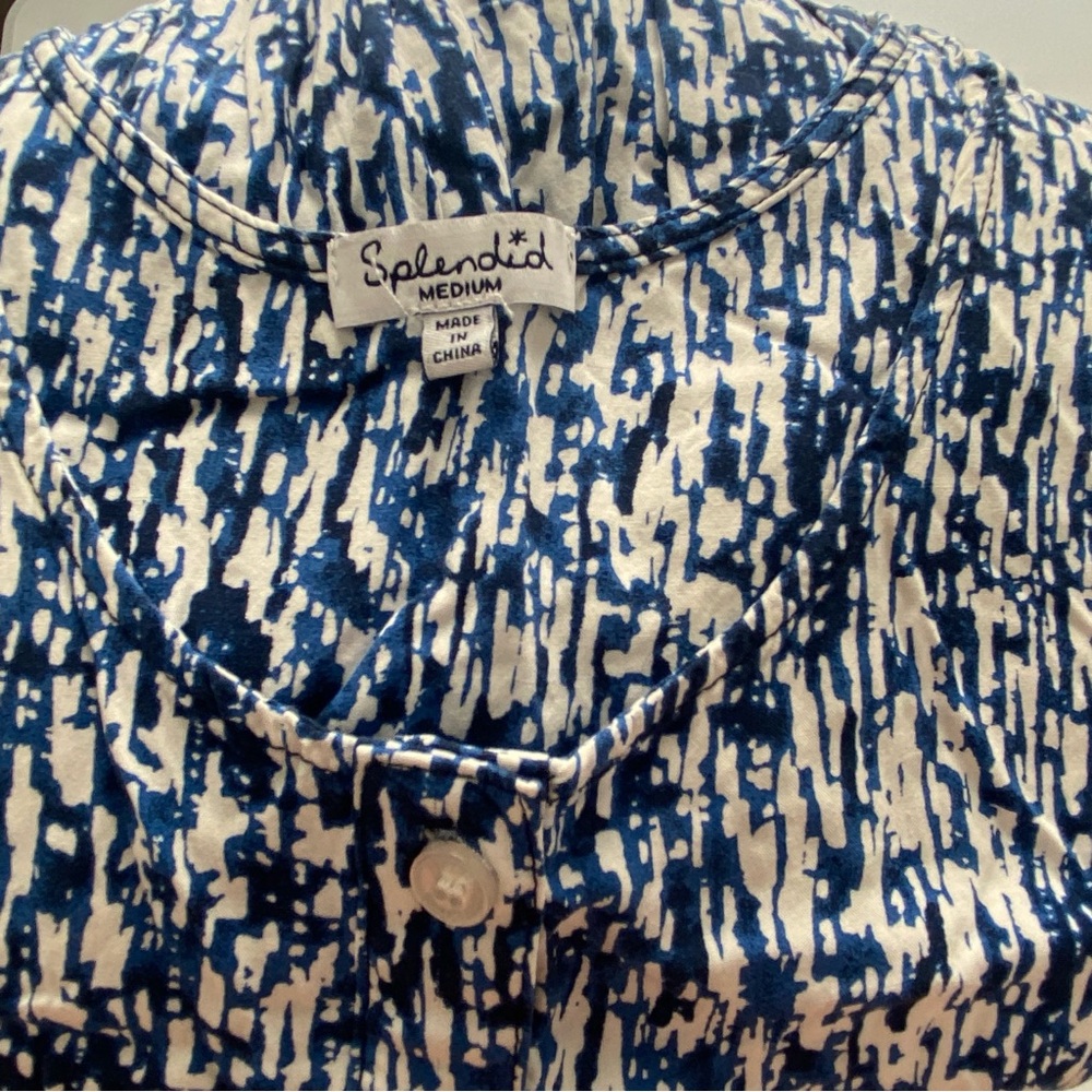 Anthropologie Splendid Waterfall Button Front Sleeveless Romper Playsuit - Picture 13 of 14